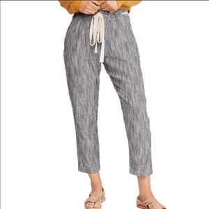 Free People light at sunrise cropped striped pants